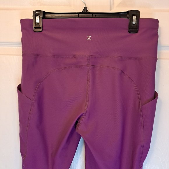 Xersion Purple 7/8 Ankle Leggings Size Large - Picture 5 of 8